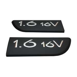 BSP565 2 pièces noir 1.6 16V emblème d'insigne gauche et droite pour pièces automobiles 8200209130 Bross fabriquées en turquie - Product Image 1