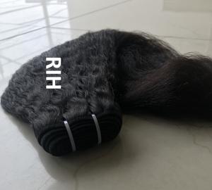 Mèches brésiliennes naturelles Yaki, cheveux crépus lisses, de bonne qualité, avec cuticules alignées, vente en gros - Product Image 6