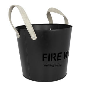 Metal Kindling Bucket Premium Quality Handmade Designer Wholesale Ash Bucket Customized Size Garden Ware Metal Coal Bucket - Product Image 2