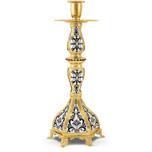 Bougeoir conique en laiton de haute qualité, fournitures d'église cuivworld inde - Product Image 3