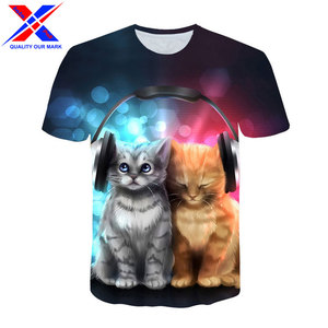 Mejor precio personalizado impreso cuello redondo hombres camisetas nuevo estilo algodón poliéster tela transpirable de talla grande sublimación impresa - Product Image 4