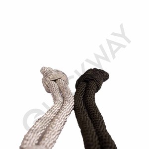 Custom White and Black Bullion CAP Cord Accessories Personal Defense <b>Equipment</b> for Ceremonial <b>Officers</b> - Product Image 2