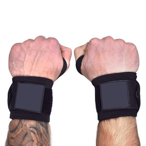 Muñequeras de cuero de alta elasticidad al por mayor logotipo personalizado equipo de entrenamiento de gimnasia de levantamiento de pesas protección de seguridad transpirable - Product Image 3