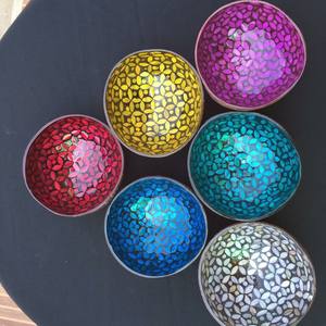 Bol en noix de coco laqué écologique du Vietnam - Vaisselle de décoration d'intérieur de haute qualité, style antique, marque COCO-ECO - Product Image 3