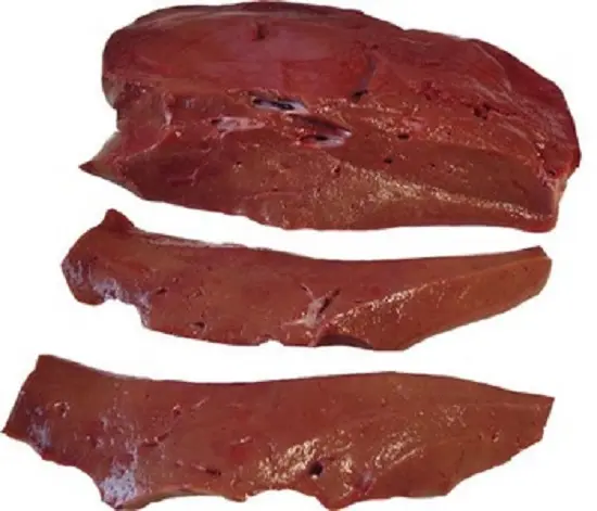 Fegato di carne di manzo surgelato vegetariano