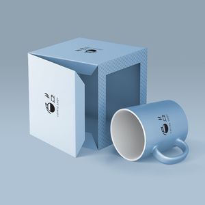 En gros Cadeau Papier Boîte D'emballage Conception Personnalisée Tasse À Café Tasse Boîtes D'emballage Avec Fenêtre Transparente - Product Image 2