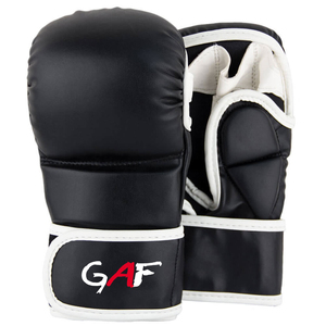 GAF Custom Printed Non-Slip MMA Boxing Gloves 12oz Leather for Closure Silk Screen Printed Bulk Wholesale Martial Arts Design - Product Image 4