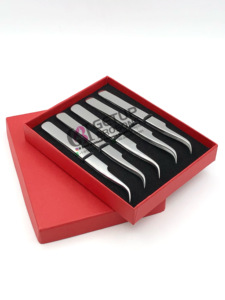 Pince à épiler en acier inoxydable incurvée de haute qualité avec votre propre logo personnalisé Outils de beauté - Product Image 5