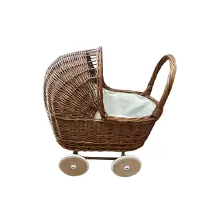 Rotan Boneka Bayi Kereta Dorong