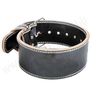 Accesorio de equipo de fitness con cinturón de levantamiento de pesas de cuero con logotipo personalizado - Product Image 6