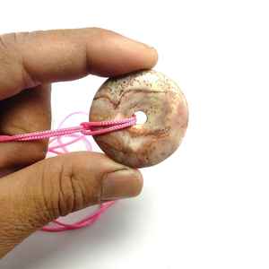 Pendentif en pierre de pierre de Lune Arc-En-Ciel pendentif de Guérison pierre dégringolé pendentif cristal d'agate de Pierre Gemme collier - Product Image 2