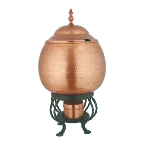 Fiestas en casa Vajilla Cobre Servir Olla Calentador de alimentos Plato Fiesta Decorativo Catering Servir Plato de frotamiento - Product Image 1