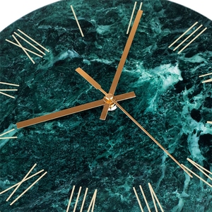 Orologi da Parete Personalizzati da 12 Pollici <span class=keywords><strong>in</strong></span> Vetro Temperato Effetto <span class=keywords><strong>Marmo</strong></span>, Stile Europeo Moderno, per Arredamento Casa e Soggiorno - Product Image 3