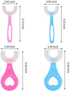 Spazzolino a forma di U per la pulizia della cavità manuale a 360 gradi per bambini e neonati di età compresa tra 2 e 6 anni - Product Image 2