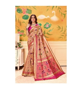 Vêtements en gros Sarees en soie d'art - Product Image 1