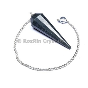 Hématite 12 pendule à facettes - Product Image 1