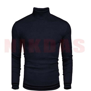 Otoño Invierno Hombres Slim Fit O-cuello Fleece Knitted Pullover Sweater Plus Size Solid Casual - Product Image 3