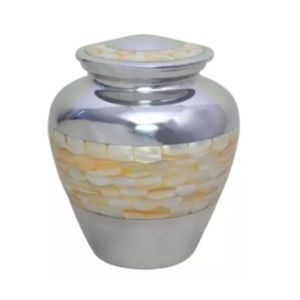 Wholesale Factory Price Quality Packed Cremation <b>Urn</b> <b>Jar</b>-Shaped Mother Pearl Better Market Price Funeral Supplies - Product Image 1