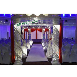 Conjunto de mandril de fibra de cristal para boda, conjunto de mandril de fibra de cristal Jali - Product Image 1
