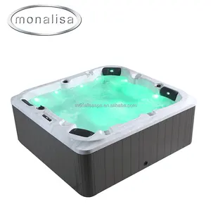 Monalisa-bañera de hidromasaje portátil para exteriores, Spa de lujo ligero a precio especial para cinco personas