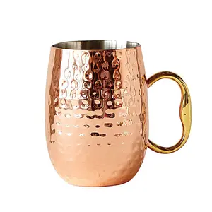 Manufacturer & Wholesaler Pure Copper Mug with Brass Handle Bar Drinkware Mug High Quality Metal Mule Mug