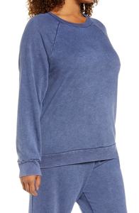 Custom Logo Winter Blank Fleece Streetwear Pullover Crewneck <b>Sweatshirt</b> for Women - Product Image 3