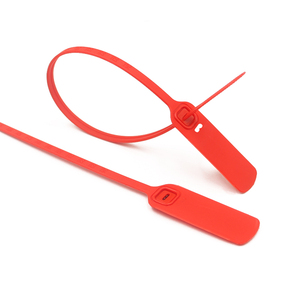 PN-PS2101 En Plastique numérotés scellés de sécurité étanche personnalisé premium rouge sceau en plastique banque avec logo - Product Image 2