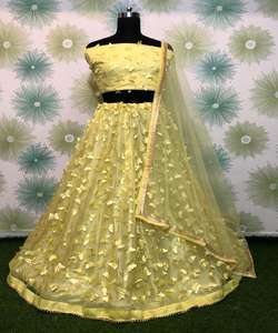 Recién llegado, seda de rayón impresa, trabajo de piedra, lehenga choli con ropa de boda dupatta, precio al por mayor, Ropa Étnica Surat ApparelGarment - Product Image 1