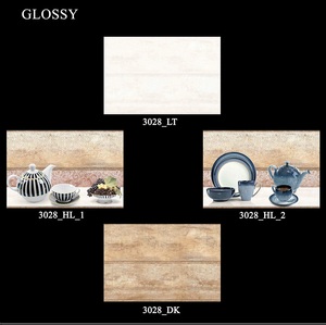 2020 dernier design céramique couleur blanche cuisine design brillant carreaux muraux émaillés 300x450mm - Product Image 3