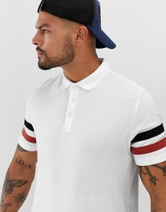 Wholesale <b>White</b> Color Custom Stripe Men's <b>Plain</b> Polo <b>Shirts</b> - Product Image 3