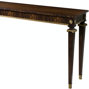 <b>Gold</b> Marble <b>Console</b> <b>Table</b> European Furniture - Product Image 1