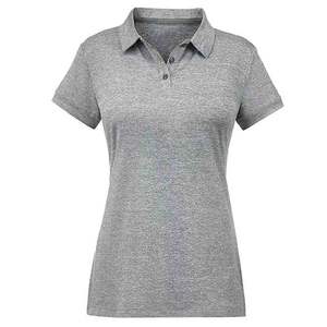 Polos de mezcla de algodón que absorben la humedad de talla grande para mujer, sólidos y brezos con decoración bordada para mayor comodidad - Product Image 1