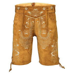 Alemán lleva Casual Lederhosen Lederhose kniebund Baviera pantalones cortos casuales corta Lederhosen bávaro pantalón corto - Product Image 3