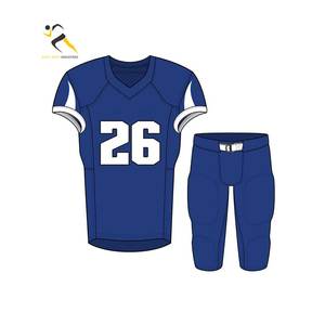 Conjunto colorido de uniformes de fútbol americano para jóvenes hecho en Pakistán para jugadores de fútbol Rafel Mart Industries - Product Image 1