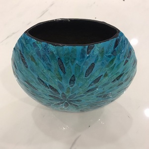 HOT 2021 Luxury and Modern blue flower vase <b>pot</b> with wholesale price - Product Image 3