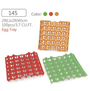 Plateau à œufs en plastique léger, durable et réutilisable, prix usine en gros, avec emballage personnalisé pour poulets (145 unités) - Product Image 2