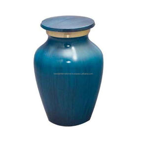 Vente chaude matériel métallique cendres crémation souvenir urnes avec étain fini plaine bande laiton crémation souvenir urnes - Product Image 3