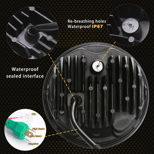 5.75 double phares Sport Top étanche Led auxiliaire modifié 8 pouces moto Led phares <span class=keywords><strong>projet</strong></span>és moto - Product Image 6