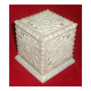 Pure Soapstone Flower Design <b>Tea</b> <b>Light</b> <b>Candle</b> Holder For Decoration Pupose - Product Image 1