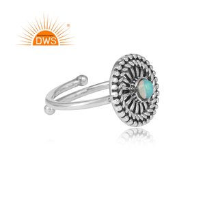 Beier — bague en argent Sterling 925 Vintage, ensemble de bijoux opales éthiopiennes, pierres précieuses, style Boho ethnique, vente en gros - Product Image 3