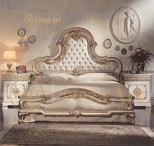 木床产品经典木垫床定制颜色饰面实木卧室家具床最佳价格