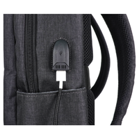Sac à dos de voyage unisexe antivol pratique toutes saisons avec chargement USB, cadre externe, fermeture éclair étanche pour ordinateur