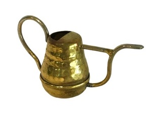 CHRISTMAS WATERING CAN MINIATURE HOT SELLING GOLD HANGING ORNAMENT HIGH QUALITY METAL CHRISTMAS DECORATION - Product Image 1