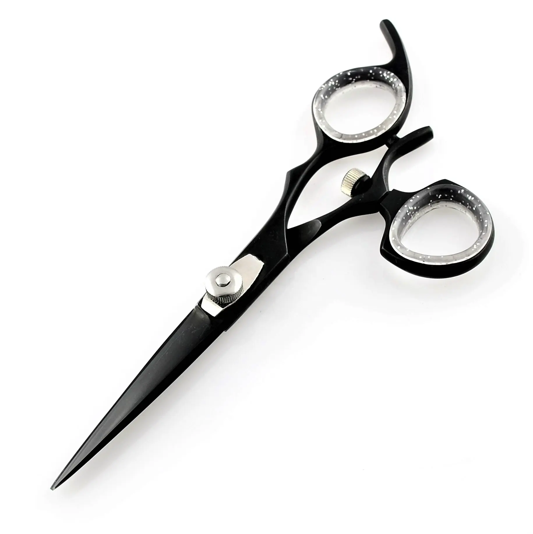 Handmade Professional Hair Cutting Barber Scissor Stainless Steel Razor Edge Hairdressing Shears Movable Ring Black Color Coated