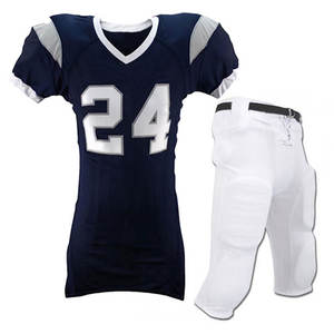 Uniformes de fútbol americano juvenil bordados de poliéster 100% hechos a medida, ropa deportiva de alta calidad, impresión sublimada - Product Image 2