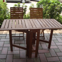 Table pliante en bois d'acacia, meilleur prix, haute qualité 20220