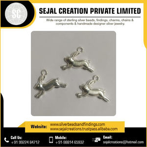 Nuevo diseñador de moda 925 encantos de plata esterlina estilo lindo con ajuste de bisel - Product Image 3