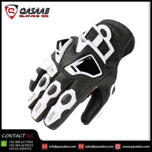 Guantes de cuero de dedo completo para carreras de motos, guantes de mujer Fabricados en cuero PU para motocross - Product Image 3