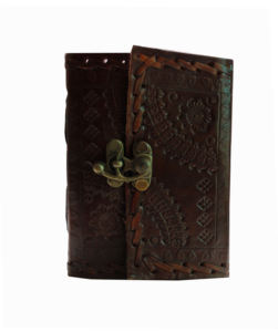 Vente en gros A6 Floral En Relief Unique En Cuir Journal Couverture Rigide Attaché Serrure Élégant Journal D'affaires Bureau Collège Cadeau - Product Image 1