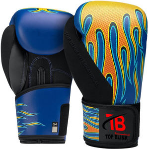 ถุงมือชกมวยหนังแท้แบบมืออาชีพปี 2021 ดีไซน์สั่งทำพิเศษ TOP BLINK TBI-065 คุณภาพสูง พร้อมโลโก้สั่งทำสำหรับศิลปะการต่อสู้ - Product Image 5